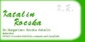 katalin rocska business card